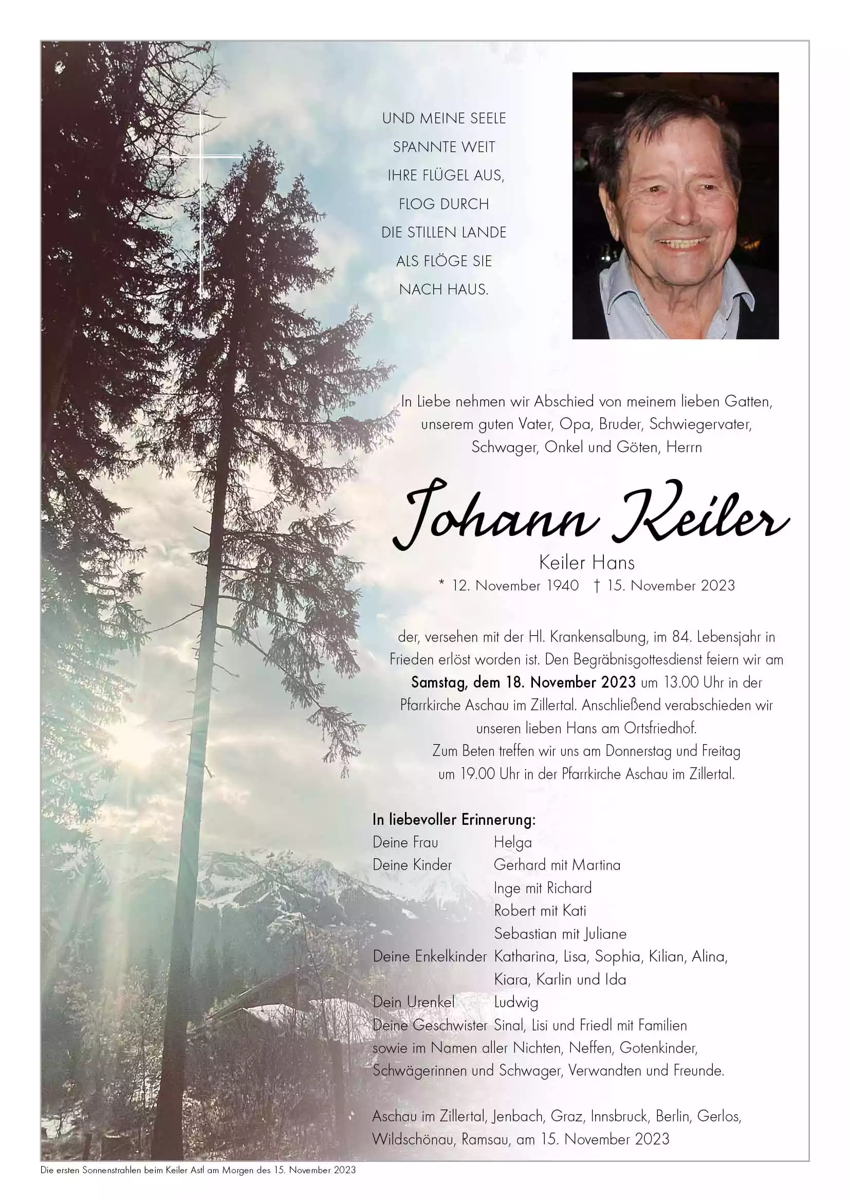 Parte von Johann Keiler